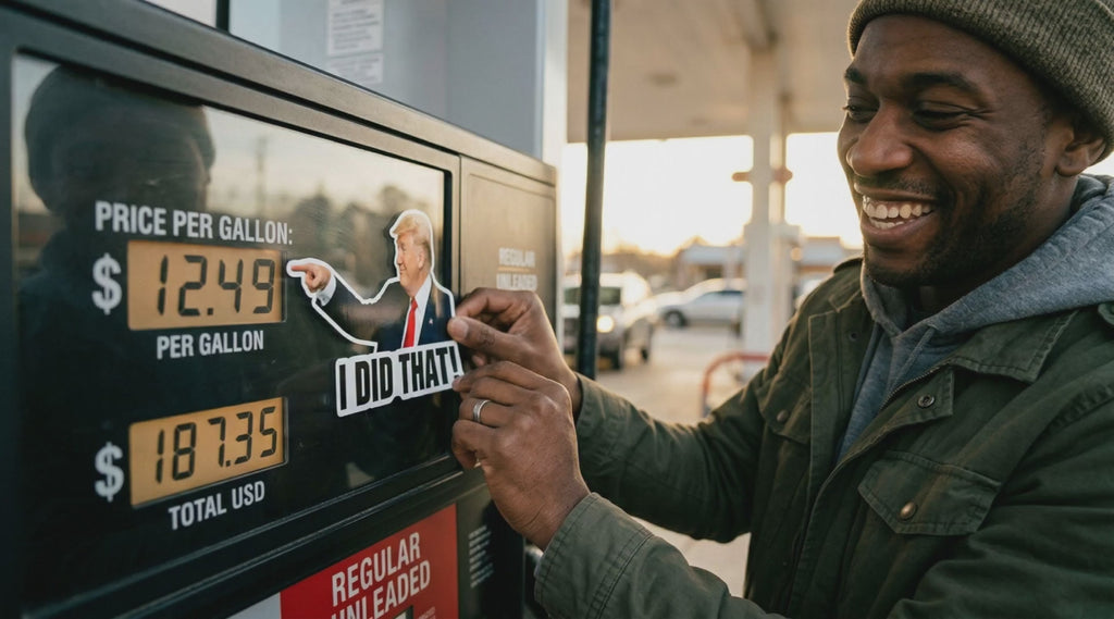 Trump “We Had It Cheap!” Sticker – Funny Gas Price Meme Vinyl Decal